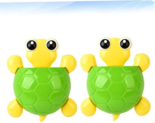 VALICLUD 2Pcs Turtle Suction Cup Toothbrush Holder