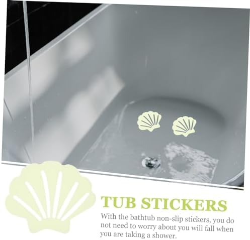 Unomor Anti-Slip Bath Stickers with Shell Design