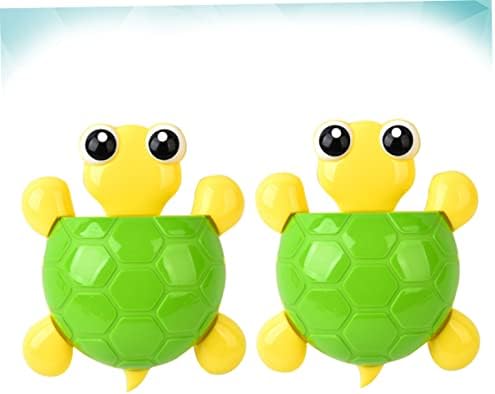 LIFKOME 2pcs Wall Mount Toothbrush Stand with Suction Cup and Toothpaste Holder