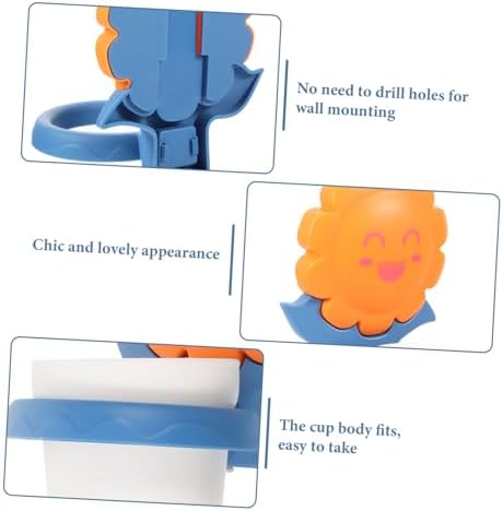 Healeved Cartoon Toothbrush Cup Rack Organizer
