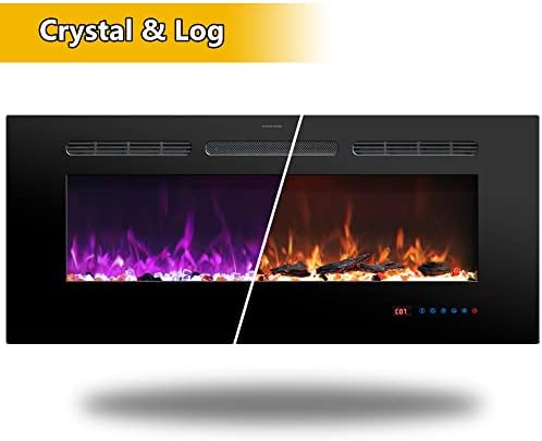 Rodalflame 42 Inch Electric Fireplace with Remote Control