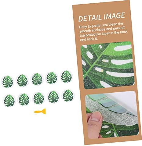Cabilock Leaf Bathtub Stickers Anti-Slip Safety Decals for Kids