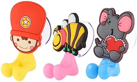 Zerodeko 3 Pcs Cartoon Wall Suction Holder