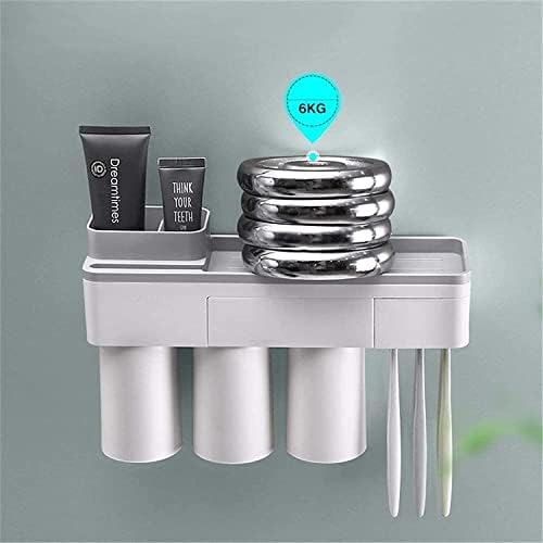 KAABETO Portable Toothbrush Holder with 2 Cups and Drawer