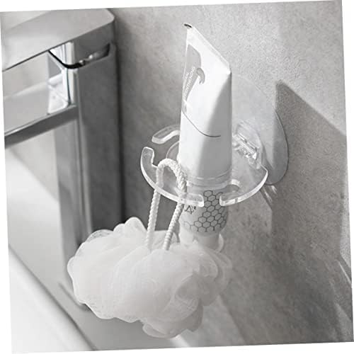 BUGUUYO 6Pcs Transparent Wall Mounted Toothbrush Holder