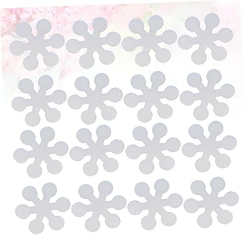 Sosoport 20Pcs Snowflake Non-Slip Tub Strips with Adhesive Safety Stickers