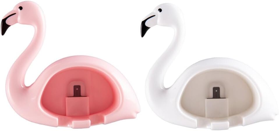 Zerodeko 2pcs Suction Cup Toothbrush Holder Wall Mounted Organizer for Bathroom