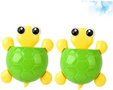 LIFKOME 2pcs Wall Mount Toothbrush Stand with Suction Cup and Toothpaste Holder
