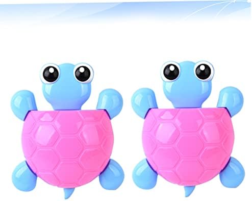 HOOTNEE 2Pcs Suction Cup Turtle Toothbrush Holder