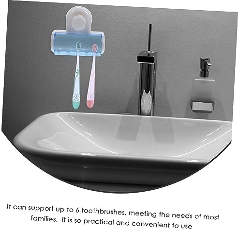IMIKEYA 2pcs Wall Mounted Toothbrush Holder