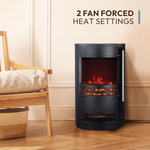 Cambridge Round Electric Fireplace with Remote Control 1