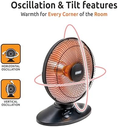 EZ-HEAT 1000-Watt Electric Space Heater with Dual Settings