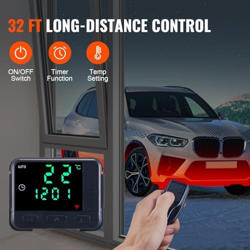 CooFel Diesel Air Heater with Remote Control and 10L Fuel Tank