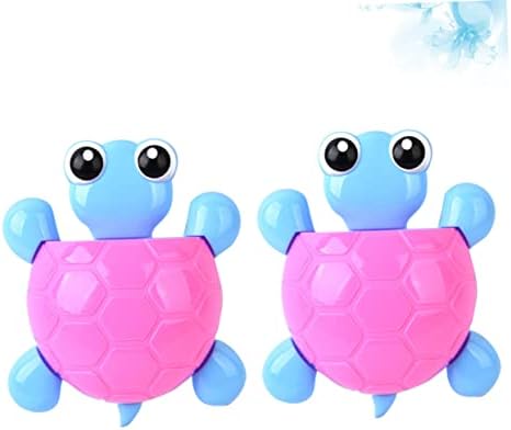 Yardenfun 2Pcs Cute Turtle Suction Cup Toothbrush Holder