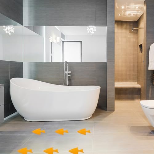 Angoily 20PCS Anti-Slip Bath Stickers with Sea Animal Decals