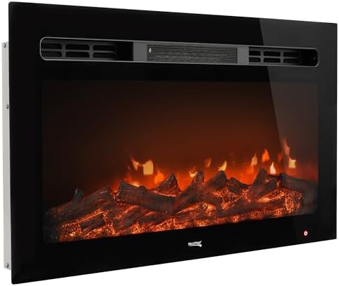 RecPro Recessed Electric Fireplace with Remote