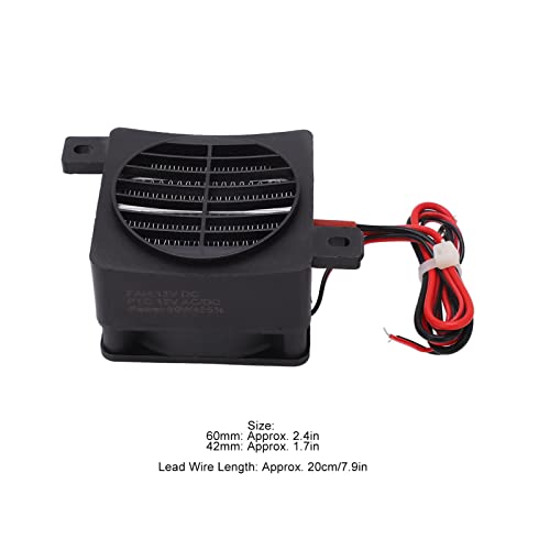 DAUERHAFT PTC Ceramic Fan Heater 12V 50W Compact Space Heater