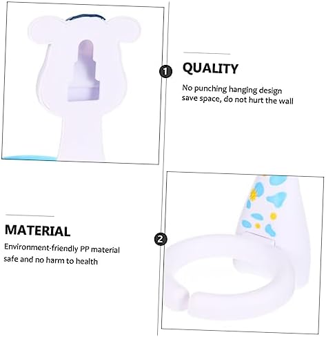 LIFKOME 2 Sets Cartoon Animal Wall Mounted Toothbrush Holder