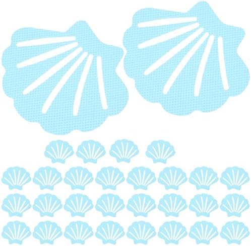 Luxshiny 30pc Shell Shape Non-Slip Bathtub Stickers