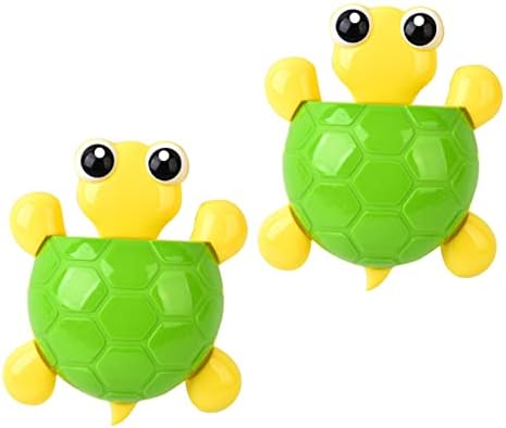 2Pcs Turtle Suction Cup Toothbrush Holder