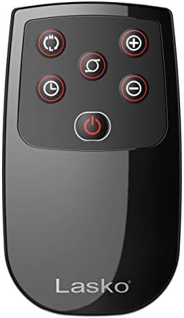 Lasko 1500W Oscillating Ceramic Tower Heater with Remote and Timer Black