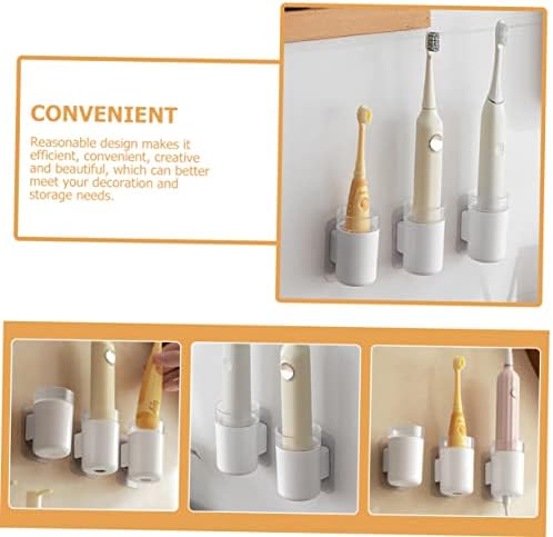 Ciieeo 3Pcs Wall-Mounted Toothbrush Holder for Family