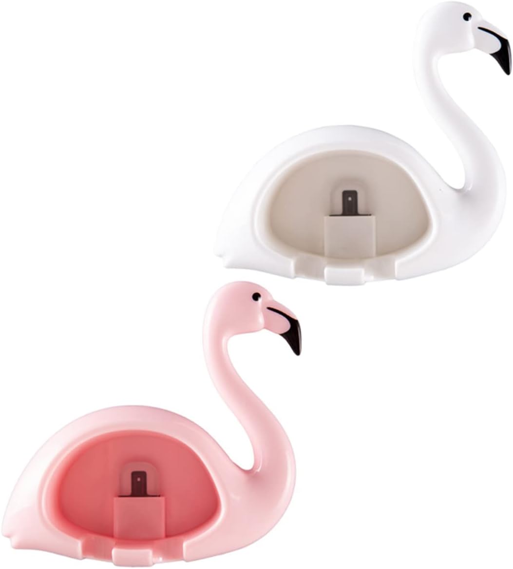 RORPOIR 2 Piece Wall Mounted Toothbrush Holder Suction Cup Bathroom Organizer