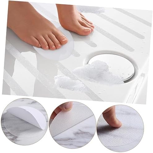 Yardenfun 30 Pcs Non-Slip Bath Tub Stickers Decals for Slippery Surfaces
