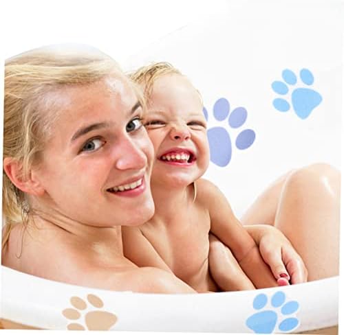 Ciieeo 10pcs Cartoon Dog Paw Anti-Slip Bathroom Stickers