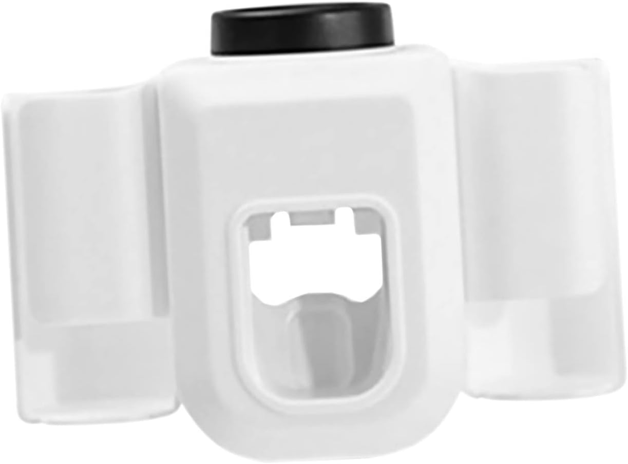 Amosfun 2pcs Wall Mounted Toothbrush Holder and Toothpaste Squeezer