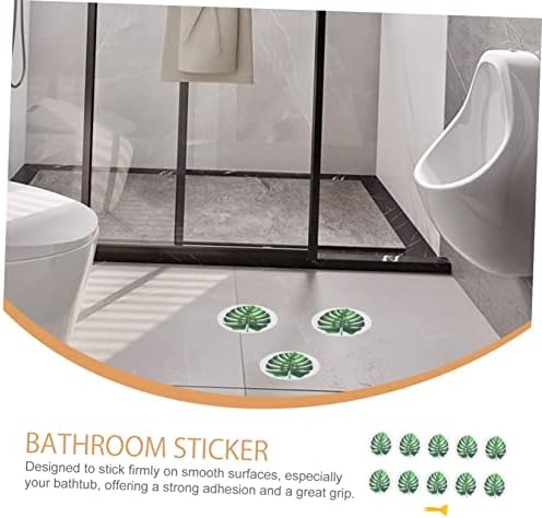 MAGICLULU Anti-Slip Bathtub Leaf Stickers 1 Set