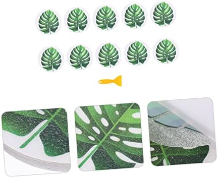 SOLUSTRE Anti-Slip Tub Decals Leaf Stickers for Bathroom