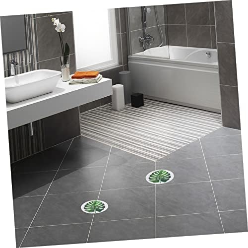 Healifty Non-Slip Bathtub Leaf Decals 1Set