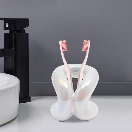 DYRABREST Ceramic Toothbrush Holder for Vanity Countertop
