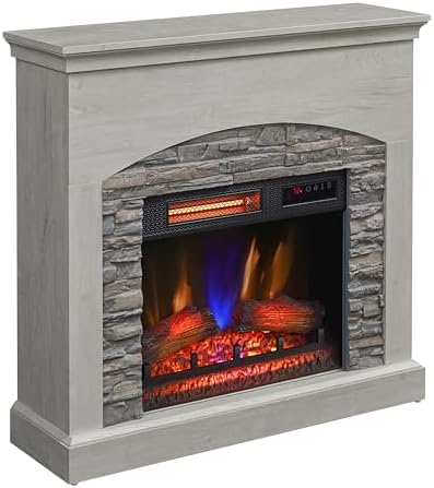Duraflame Wall Mantel Electric Fireplace Fairfax Oak