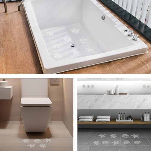 30pcs Clear Anti-Slip Shower Stickers for Safety