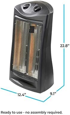 Comfort Zone 1500W Space Heater with 2 Heat Settings
