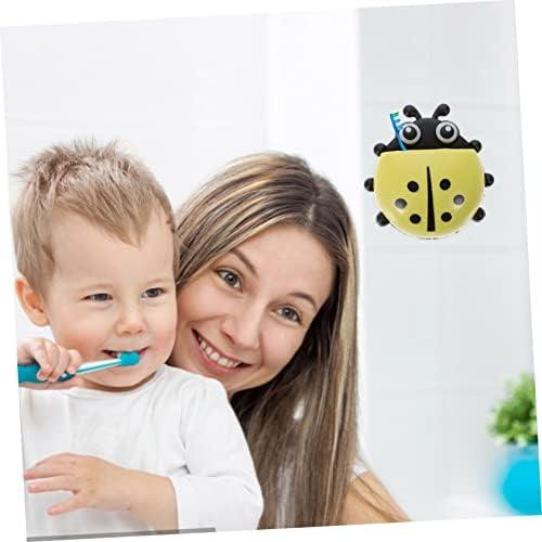 Veemoon Ladybug Wall-Mounted Toothbrush Holder
