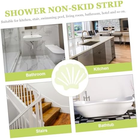 Unomor Anti-Slip Bath Stickers with Shell Design