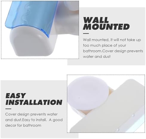 LIFKOME 6 Hole Wall Suction Toothbrush Holder for Bathroom
