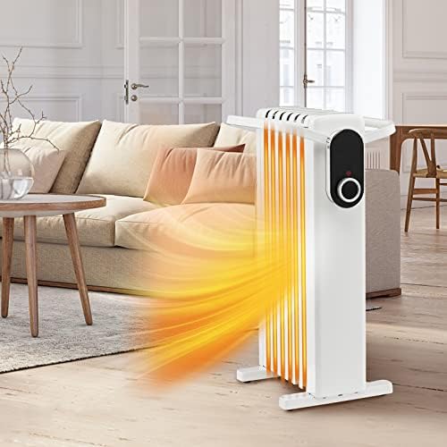 Tangkula 1500W Oil Radiator Heater with 3 Heat Settings
