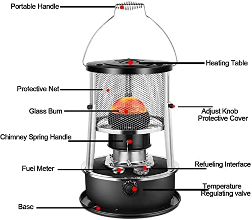 JJ Home Kerosene Heater Non Electric Indoor Outdoor Portable