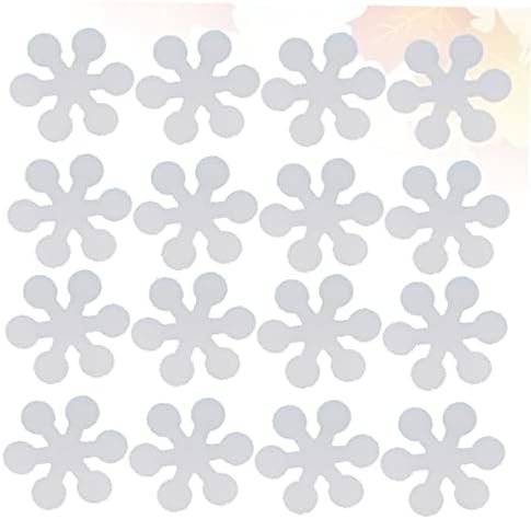 Sosoport 20Pcs Snowflake Non-Slip Tub Strips with Adhesive Safety Stickers