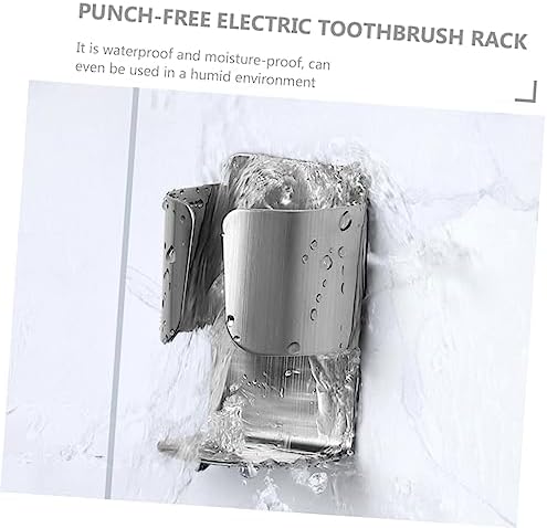 Garneck 6pcs Wall-Mounted Toothbrush Holder with Nail Storage