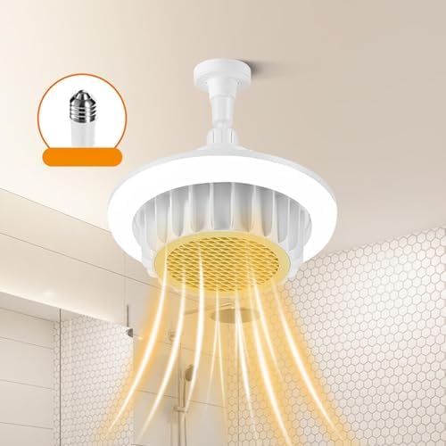 600W Bathroom Ceiling Heater with Fan Light and Remote Control