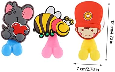 LIFKOME Cartoon Animal Toothbrush Holder Wall Suction Cup Hook