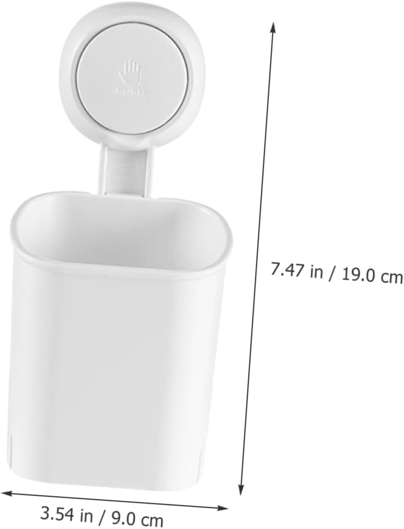 Suction Cup Toothbrush Holder with Drain Hole No Drill