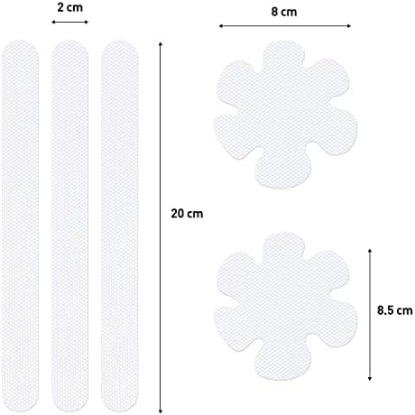 JANMIN 48pcs Non-Slip Stickers Bathtub Safety Decals