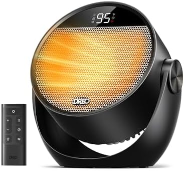 Dreo 1500W Electric Space Heater with Remote and 60 Tilt