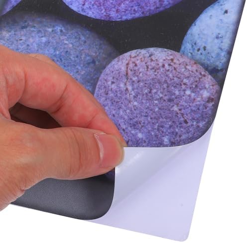 ULTNICE 6pcs 3D Bathtub Stickers Rock Pattern
